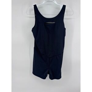 JoyLab Black Romper Bodysuit Athletic Sleeveless Cutout Back‎ Activewear